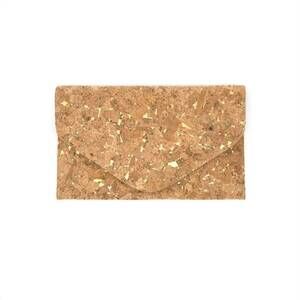 NEW BC HANDBAGS women's cork envelope clutch bag in gold